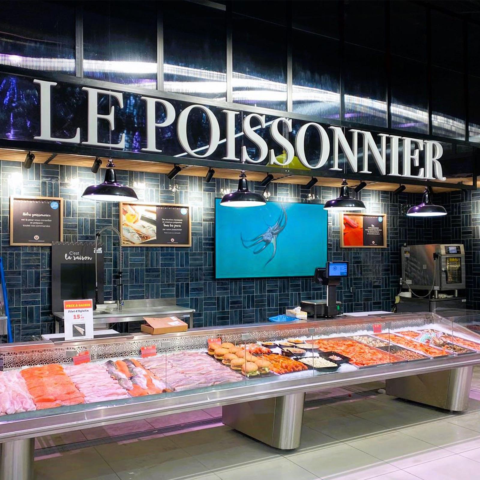 LETTRAGES POISSONNERIE SUPER U